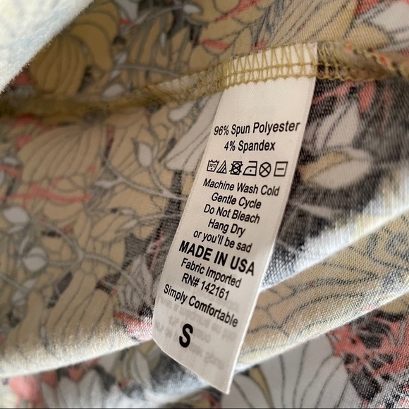 LuLaRoe | Julia Yellow Floral Multicolor Dress - Picture 5 of 5